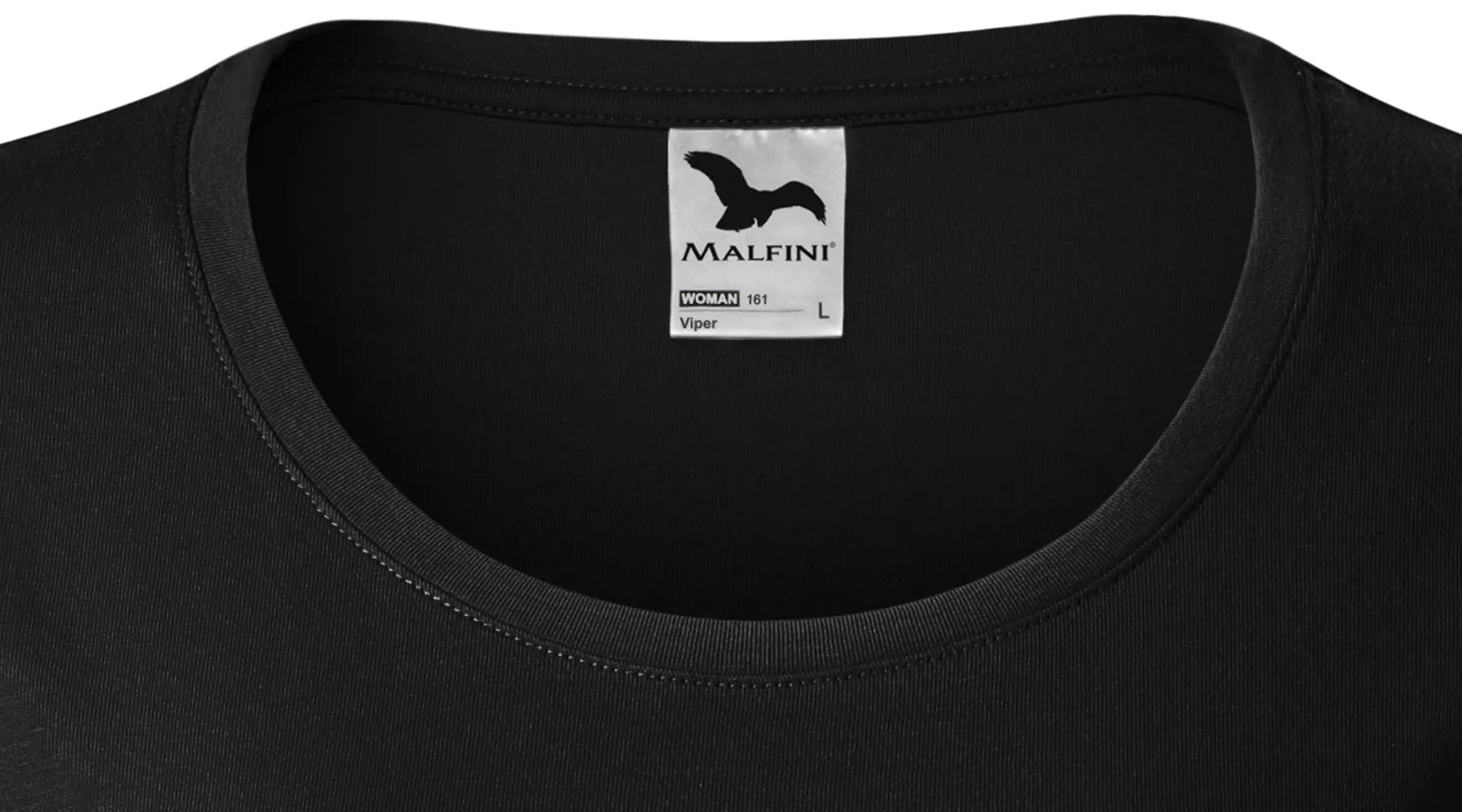 T-shirt med smal passform för damer med rund halsringning - Djupare rund halsringning