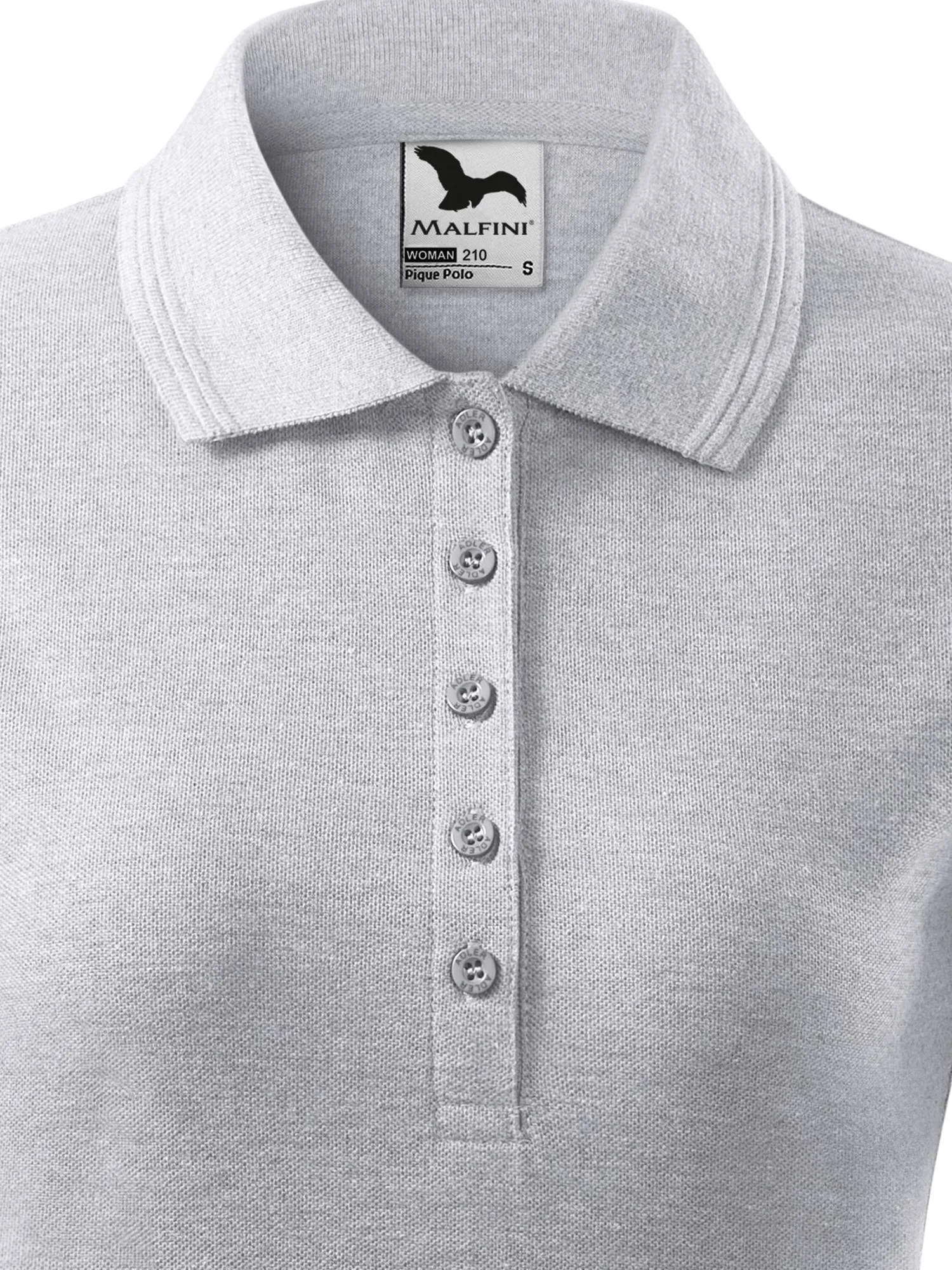 Damer elegant polotröja - 5-knappsfäste