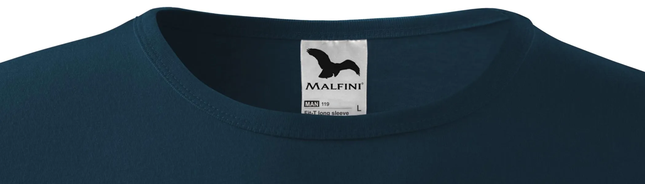 Långärmad T-shirt herr - Klassisk rund halsringning