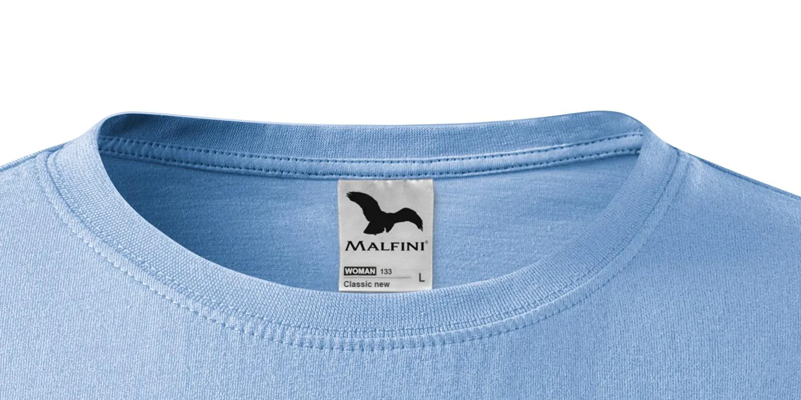 Klassisk T-shirt för damer - Klassisk rund halsringning