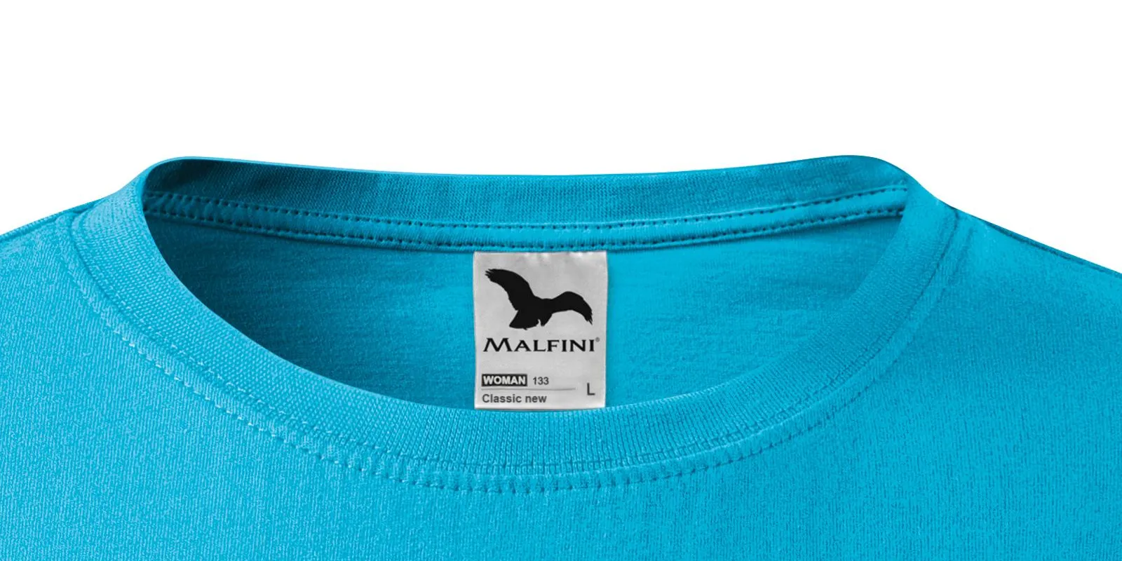 Klassisk T-shirt för damer - Klassisk rund halsringning