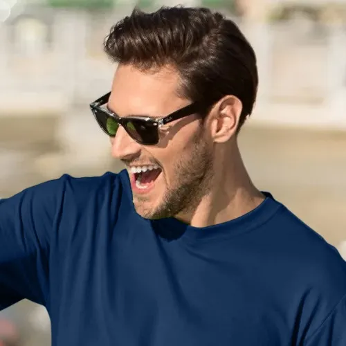 Klassisk T-shirt herr - Klassisk rund halsringning