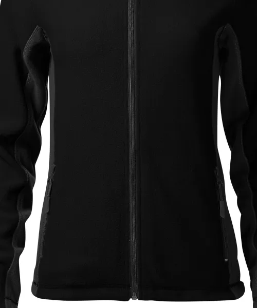 Dam fleece kontrastjacka - Lätt avsmalnande skärning