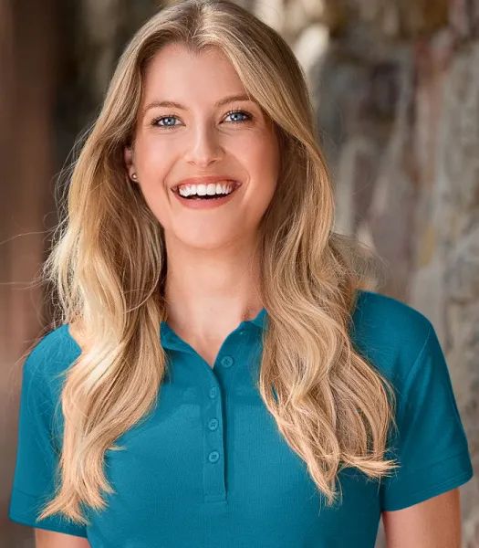 Damer elegant polotröja - 5-knappsfäste