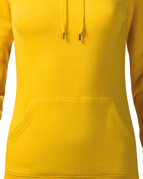 Damtröja med huva utan dragkedja - Avsmalnande skärning med sidosömmar