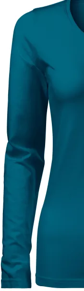 T-shirt med lång passform för damer med långa ärmar - Klassiska långa ärmar