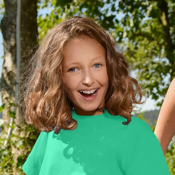 Barns enkla T-shirt - Klassisk rund halsringning