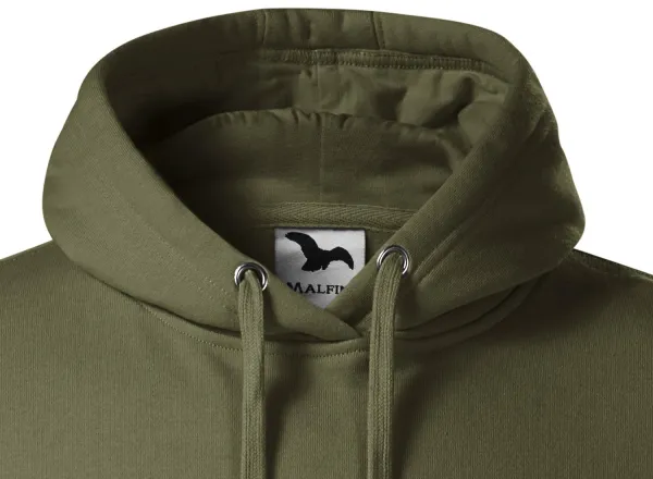 Herrtröja med huva utan dragkedja - Huva med dragsko