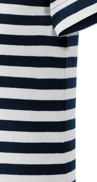Barn marinblå T-shirt - Klipp med sidsömmar