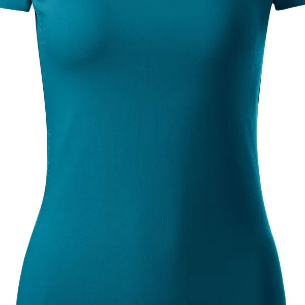 T-shirt dam med dekorativa sömmar - Smal, avsmalnande passform