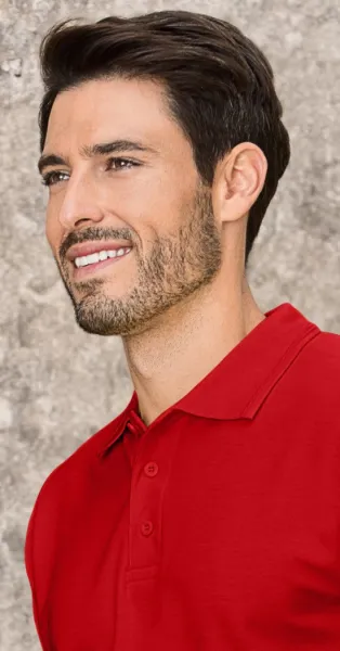 Lös pikétröja för män - 3-knappsfästning