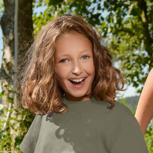 Barns enkla T-shirt - Klassisk rund halsringning
