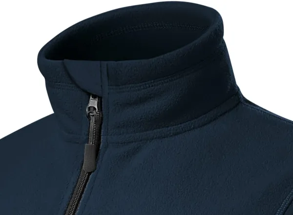 Dam fleece kontrastjacka - Upphöjd krage för att skydda mot kyla på halsen