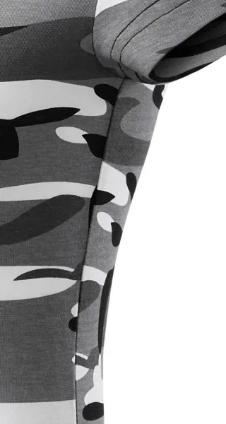 T-shirt för kamouflage för kvinnor - Klipp med sidsömmar
