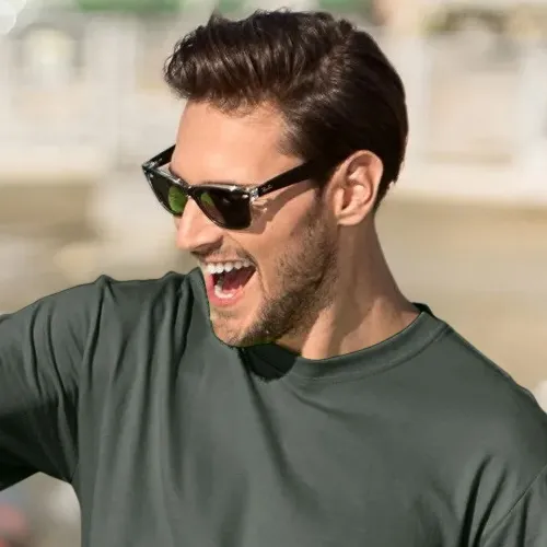 Klassisk T-shirt herr - Klassisk rund halsringning