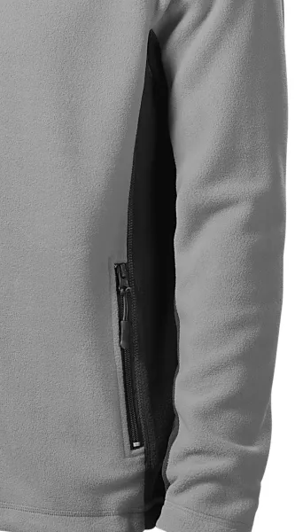 Fleece kontrastjacka för män - Mörka kontrasterande detaljer
