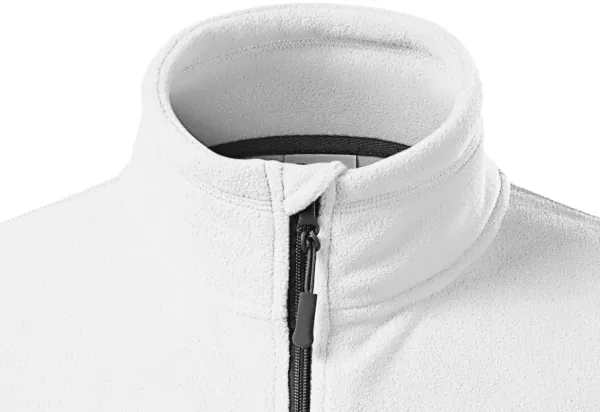 Fleece kontrastjacka för män - Dragkedja upp till hakan