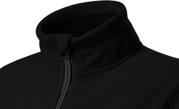 Barn fleece kontrastjacka - Upphöjd krage för att skydda mot kyla på halsen