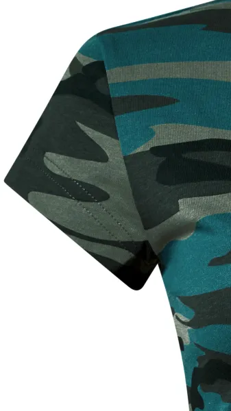 T-shirt för kamouflage för kvinnor - Mycket korta ärmar