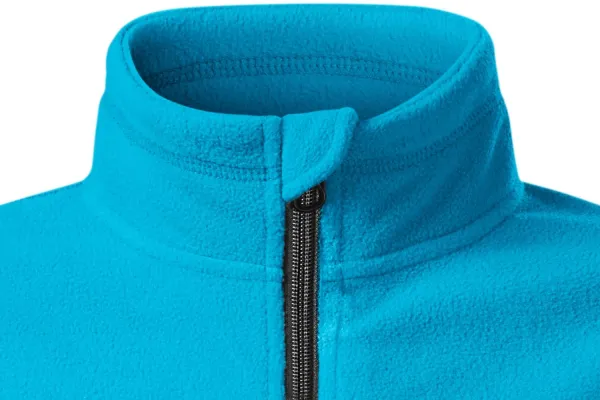 Barn fleece kontrastjacka - Dragkedja upp till hakan