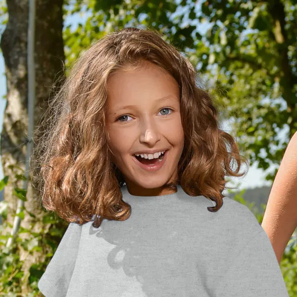 Barns enkla T-shirt - Klassisk rund halsringning