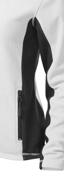 Dam fleece kontrastjacka - Mörka kontrasterande detaljer