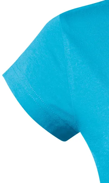 T-shirt med smal passform för damer med rund halsringning - Korta ärmar