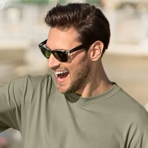 Klassisk T-shirt herr - Klassisk rund halsringning