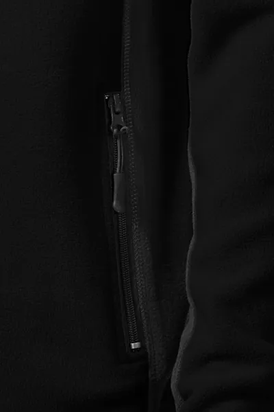 Fleece kontrastjacka för män - Praktiska fickor med dragkedja