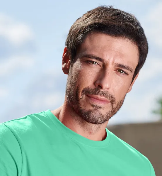 Enkel T-shirt för män - Klassisk rund halsringning