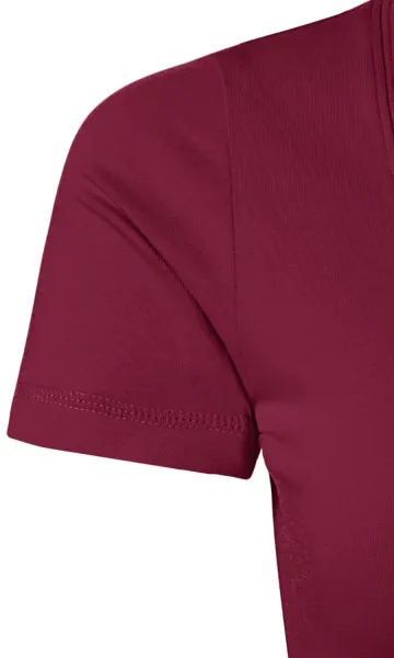 T-shirt dam med dekorativa sömmar - Kort passformade ärmar