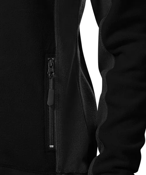 Dam fleece kontrastjacka - Praktiska fickor med dragkedja