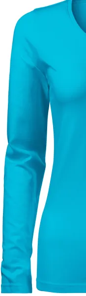 T-shirt med lång passform för damer med långa ärmar - Klassiska långa ärmar