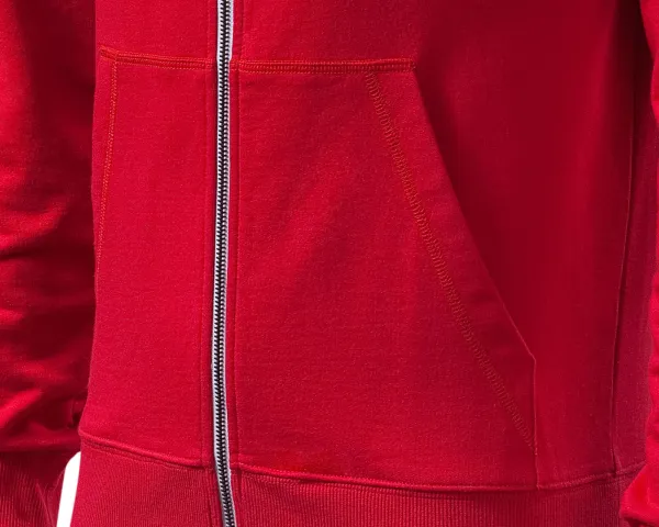 Kontrasttröja för män med huva - Känguruliknande fickor