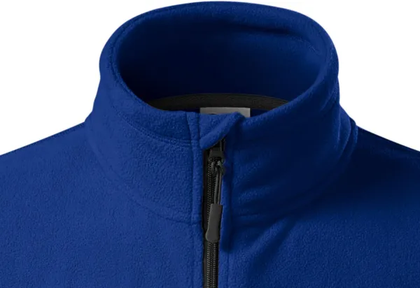 Fleece kontrastjacka för män - Dragkedja upp till hakan