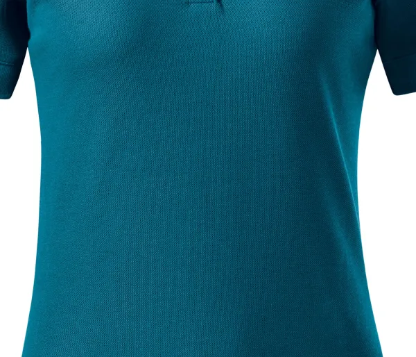 Pikétröja i ekologisk bomull för kvinnor - Lätt avsmalnande skärning