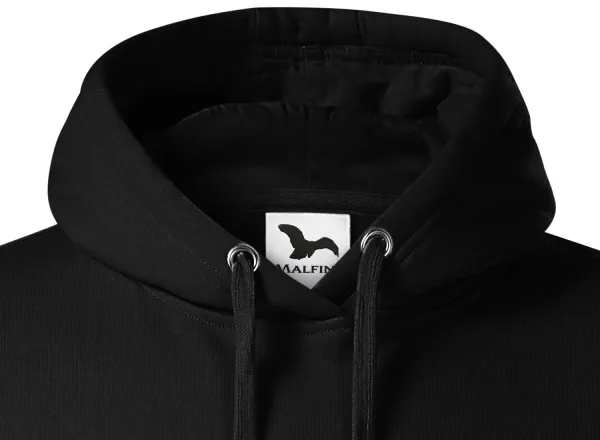 Herrtröja med huva utan dragkedja - Huva med dragsko