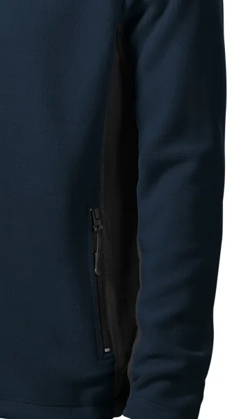 Fleece kontrastjacka för män - Mörka kontrasterande detaljer