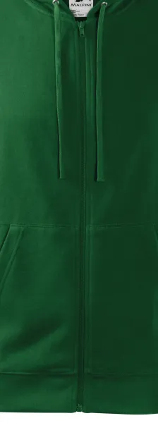 Herrtröja med huva - Dragkedja i tröjans färg