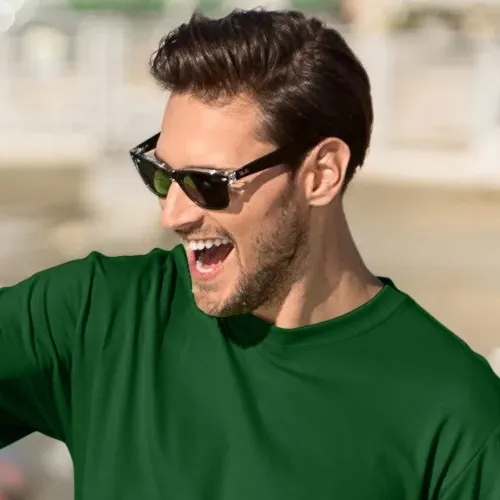 Klassisk T-shirt herr - Klassisk rund halsringning