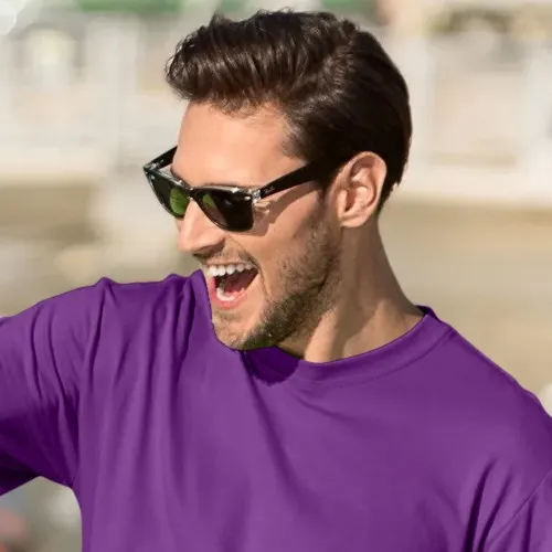 Klassisk T-shirt herr - Klassisk rund halsringning