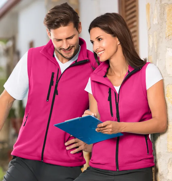 Fleece kontrastväst - Unisex fleeceväst - för kvinnor och män