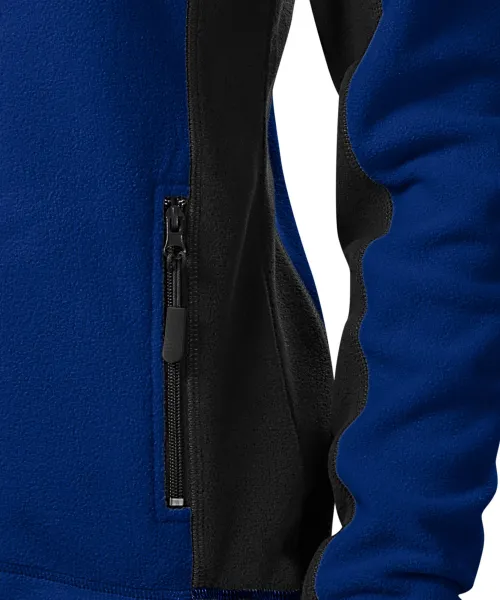 Dam fleece kontrastjacka - Praktiska fickor med dragkedja