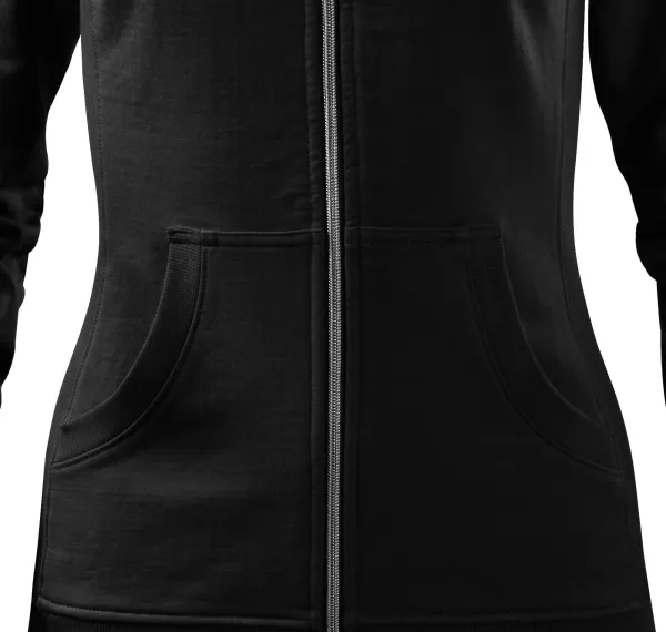 Damtröja utan huva - Avsmalnande skärning med sidosömmar