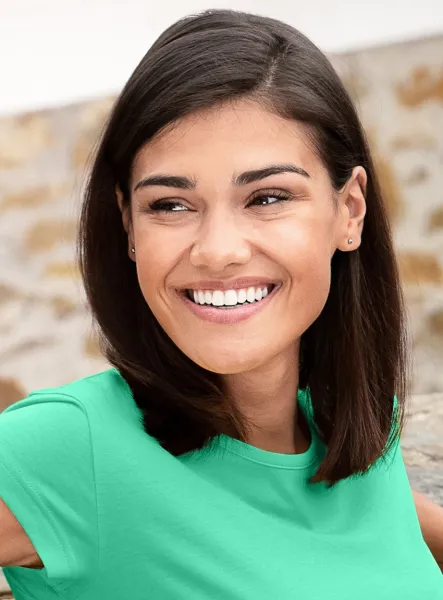 Damer trendig T-shirt - Klassisk rund halsringning