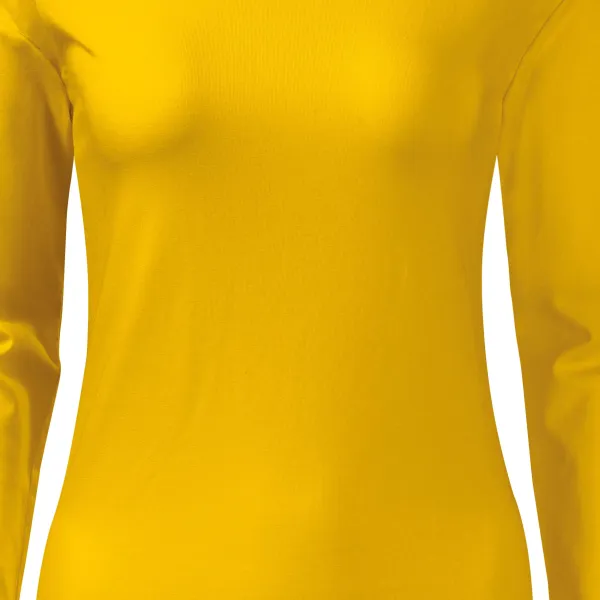 T-shirt med lång passform för damer med långa ärmar - Lätt avsmalnande snitt