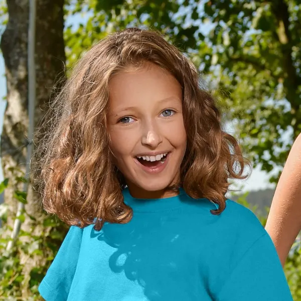 Barns enkla T-shirt - Klassisk rund halsringning