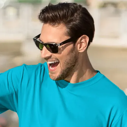 Klassisk T-shirt herr - Klassisk rund halsringning
