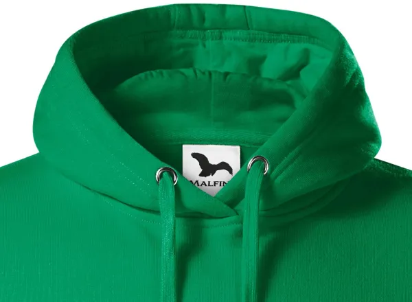 Herrtröja med huva utan dragkedja - Huva med dragsko