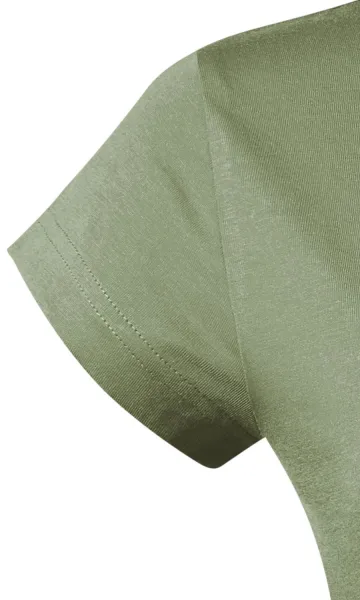 T-shirt med smal passform för damer med rund halsringning - Korta ärmar